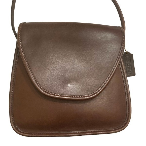 Coach Vintage Brown Leather Lindsay Bag Rare